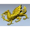 Геральдический дракон - 3D модель STL для ЧПУ