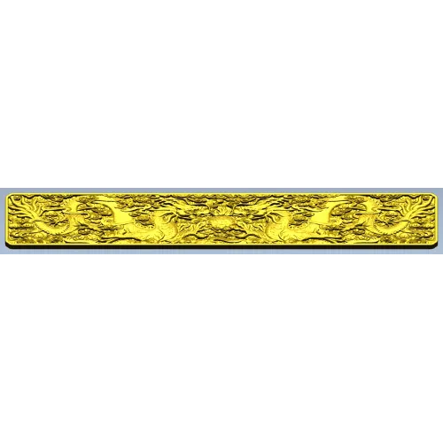 Twin Dragon Frieze - STL 3D model for CNC carving