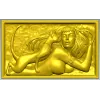 Egyptian Reclining Lady with Cat - STL Relief for CNC