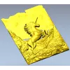 Единорог в скалах - 3D рельеф для ЧПУ (STL)