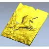 Единорог в скалах - 3D рельеф для ЧПУ (STL)