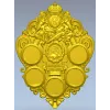 Imperial coin plaque 3D STL for CNC