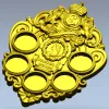 Imperial coin plaque 3D STL for CNC