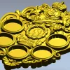 Imperial coin plaque 3D STL for CNC