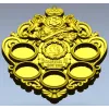 Imperial coin plaque 3D STL for CNC