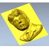High-Relief Male Portrait 3D STL for CNC Milling