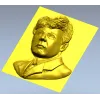 High-Relief Male Portrait 3D STL for CNC Milling