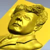 High-Relief Male Portrait 3D STL for CNC Milling