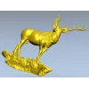 Гордый олень на скале - 3D модель STL для ЧПУ
