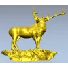 Гордый олень на скале - 3D модель STL для ЧПУ