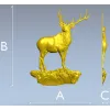 Гордый олень на скале - 3D модель STL для ЧПУ