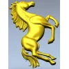 Рельефная 3D модель лошади в стойке - STL для ЧПУ