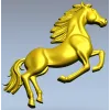 Рельефная 3D модель лошади в стойке - STL для ЧПУ