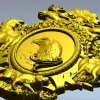 Геральдическое панно "Орёл и лесные стражи" - STL для ЧПУ
