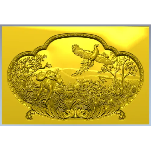 Forest Life Relief - high-relief STL 3D model for CNC