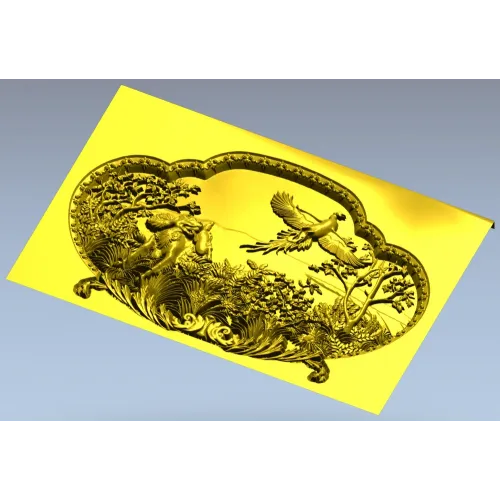 Forest Life Relief - high-relief STL 3D model for CNC
