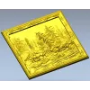 Лесная идиллия - рельефная панель в рамке (STL для ЧПУ)