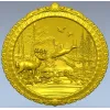 Круглый медальон "Лесная Симфония" - 3D модель STL для ЧПУ