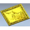 Лесная Серенада - панель в барочном стиле, 3D модель STL для ЧПУ
