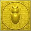 Scarab Relief Panel STL for CNC Milling