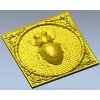 Scarab Relief Panel STL for CNC Milling
