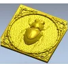 Scarab Relief Panel STL for CNC Milling