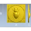 Scarab Relief Panel STL for CNC Milling