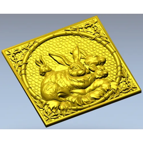 Hare Family Relief STL for CNC Router