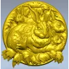 Hare Family Medallion - high-relief STL for CNC carving