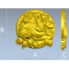 Hare Family Medallion - high-relief STL for CNC carving