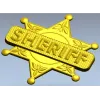 Звезда шерифа - 3D модель в формате STL для ЧПУ
