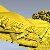 Winter Ridge Relief - detailed STL 3D model for CNC carving