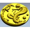 Cobra Medallion STL 3D model for CNC
