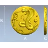 Cobra Medallion STL 3D model for CNC