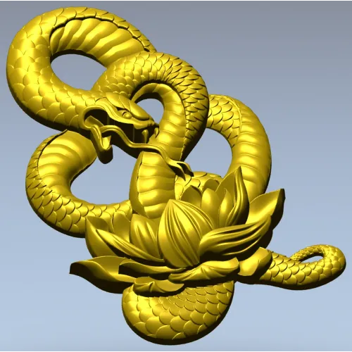 Змеиный лотос - 3D модель STL для ЧПУ