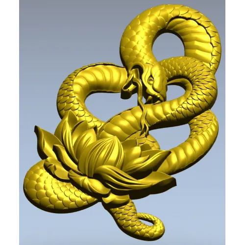 Змеиный лотос - 3D модель STL для ЧПУ