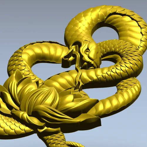 Змеиный лотос - 3D модель STL для ЧПУ