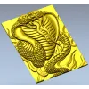 Пылающая кобра - 3D панель в формате STL для ЧПУ
