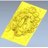 Телец в окружении зодиаков - 3D панно в формате STL для ЧПУ