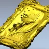 Декоративное панно "Царская золотая рыбка" - 3D модель STL для ЧПУ