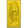 3D модель STl "Златая Хвост" - панно с золотой рыбкой для ЧПУ