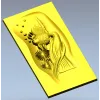 3D модель STl "Златая Хвост" - панно с золотой рыбкой для ЧПУ