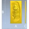 3D модель STl "Златая Хвост" - панно с золотой рыбкой для ЧПУ