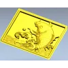 3D модель stl "Золотая рыбка" - панель для ЧПУ