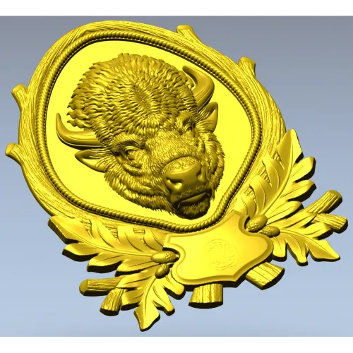 Рельефная 3D модель "Величие Зубра" - STL для ЧПУ