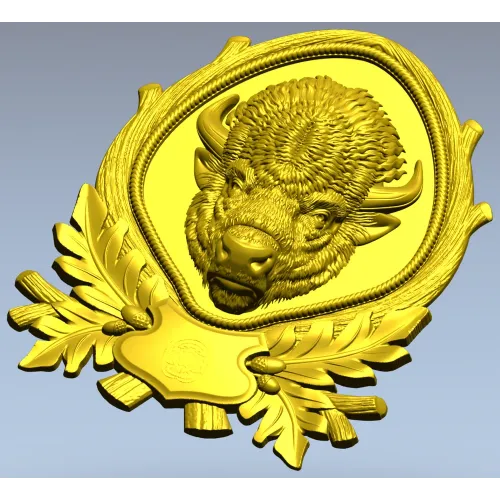 Рельефная 3D модель "Величие Зубра" - STL для ЧПУ