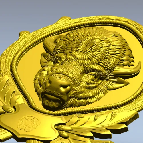 Рельефная 3D модель "Величие Зубра" - STL для ЧПУ