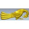 Рельефная накладка-птица в антик стиле (STL для ЧПУ)