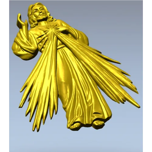 Divine Mercy Jesus - 3D STL Relief for CNC