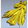 Divine Mercy Jesus - 3D STL Relief for CNC